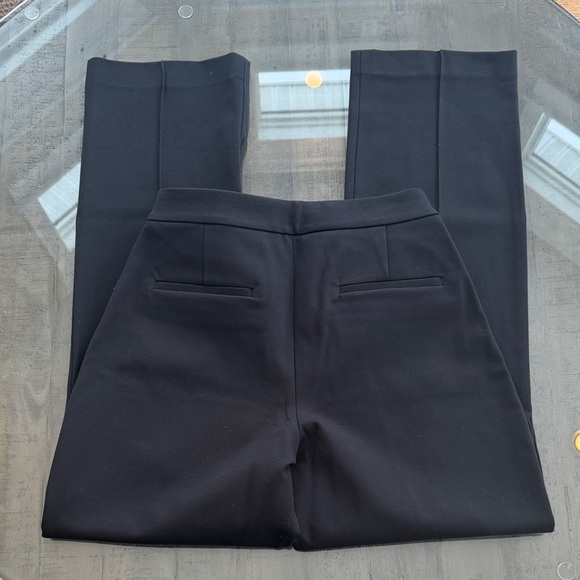 Express Curvy Boot Mid Rise Black Women's Trousers. Size 8 R. Pleated Front - Picture 6 of 8